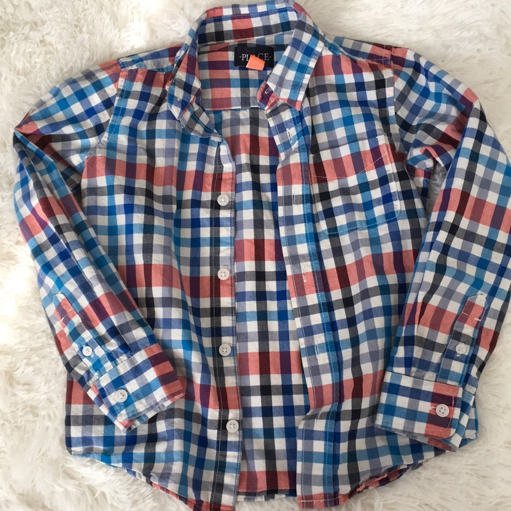Children’s Place Plaid Button down